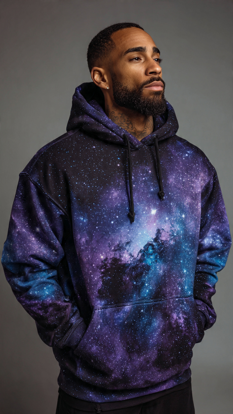Galaxy Print Hoodie